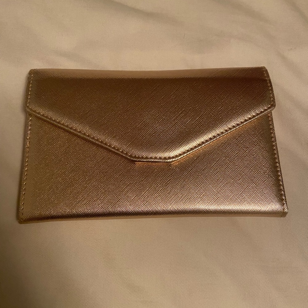 Gold travel wallet